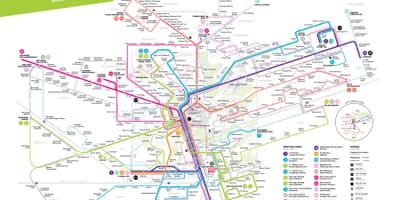 Mapa de Luxemburgo transporte público