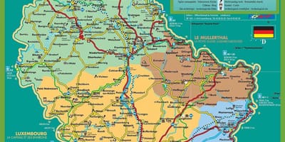 Mapa turístico de la ciudad de luxemburgo
