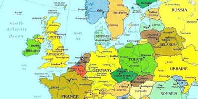 Mapa de Luxemburgo y los países vecinos